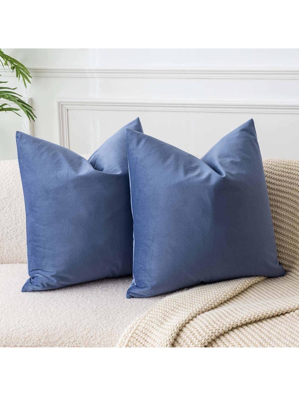 Decorative Pillow Covers Velvet Throw Cushion Covers Cases With Hidden Zipper